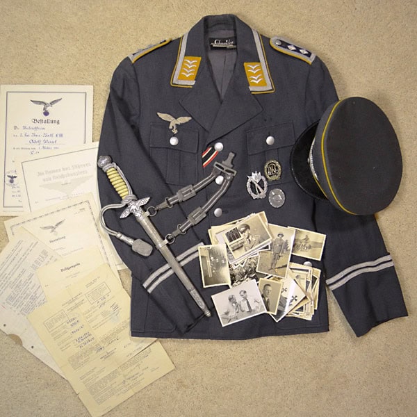 Luftwaffe Uniform & Veteran Lot – Adolf Wessel