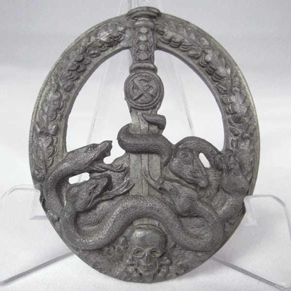 Bronze Anti-Partisan Badge (APB) with 2 Cut-outs (Rare Variant)