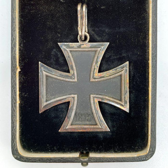 Knights Cross with Original Ribbon & Case by Steinhauer & Lück, “Micro 800”