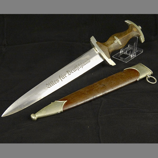 Partial Ground Röhm SA Dagger by Carl Eickhorn (Early maker mark) with Swastika Die Flaw