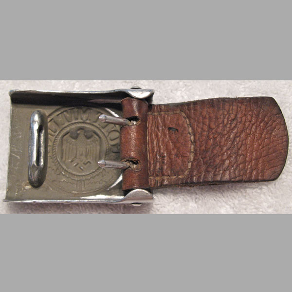 Heer EM/NCO's Belt Buckle with Leather Tab | iBuyWorldWar2.com