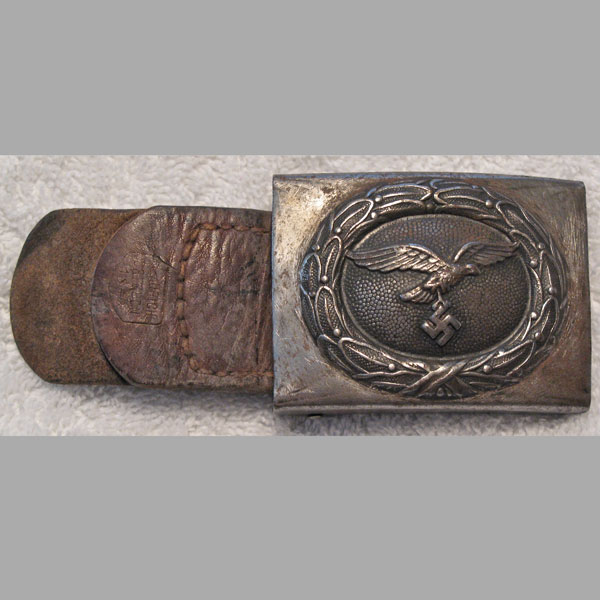 Luftwaffe Belt & Buckle with Leather Tab